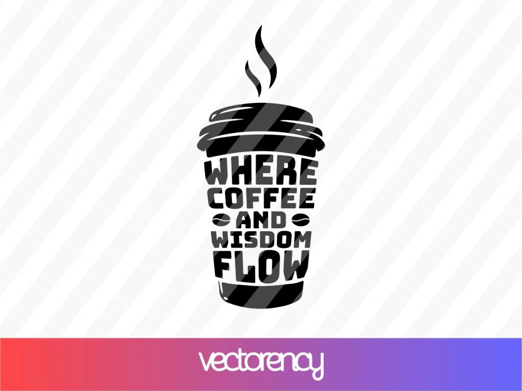 Seminars Where Coffee and Wisdom Flow SVG