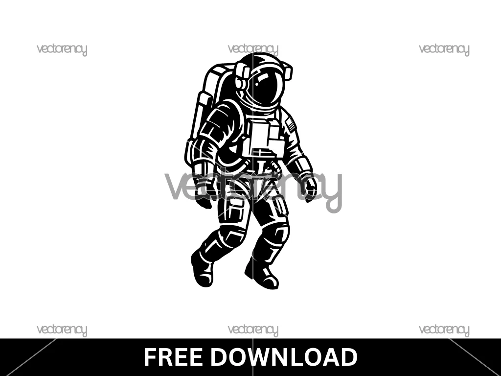 Astronaut Stencil CNC Cut File