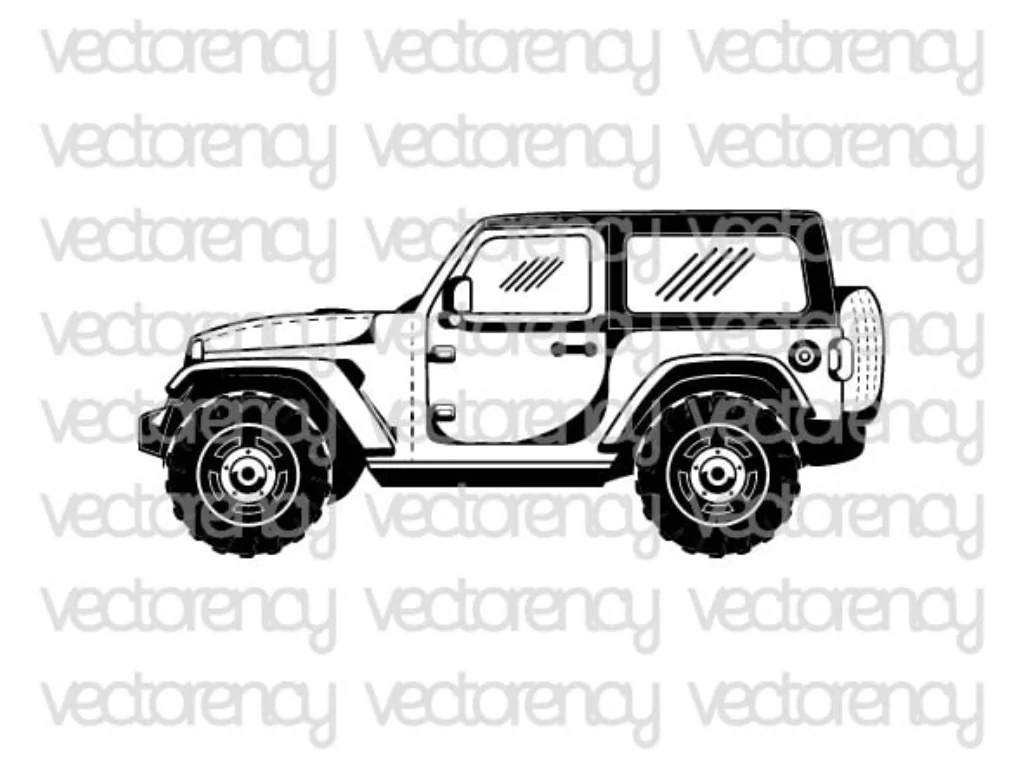 Jeep SVG Silhouette Simple