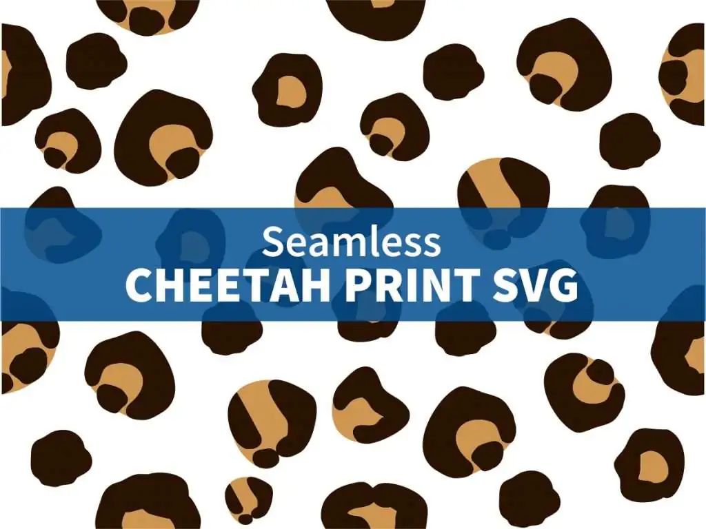 Seamless Cheetah Print SVG Cheetah Vector Print