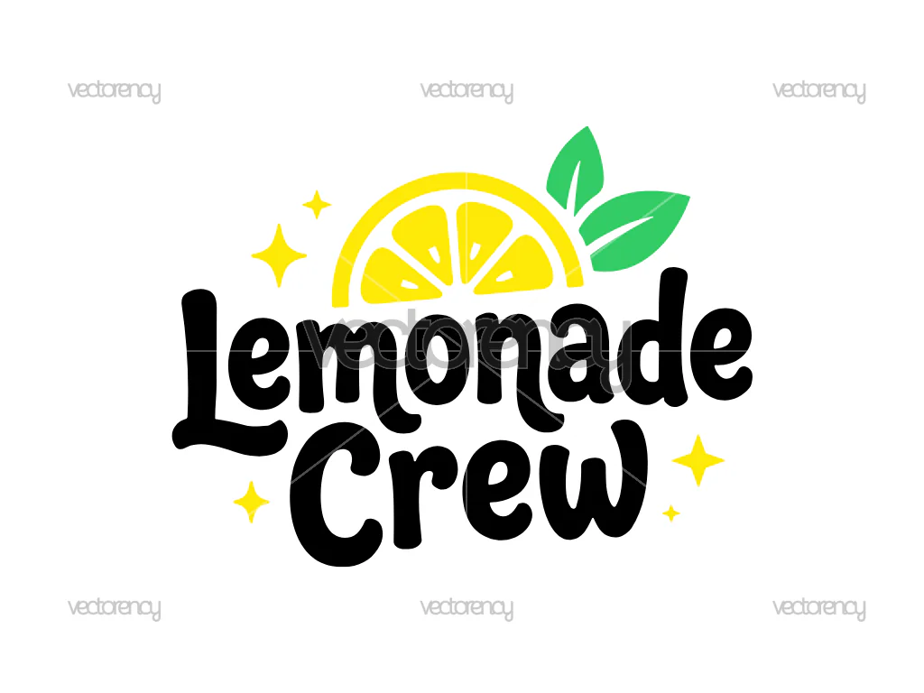 Lemonade Crew PNG SVG DXF Cut File for Crafter