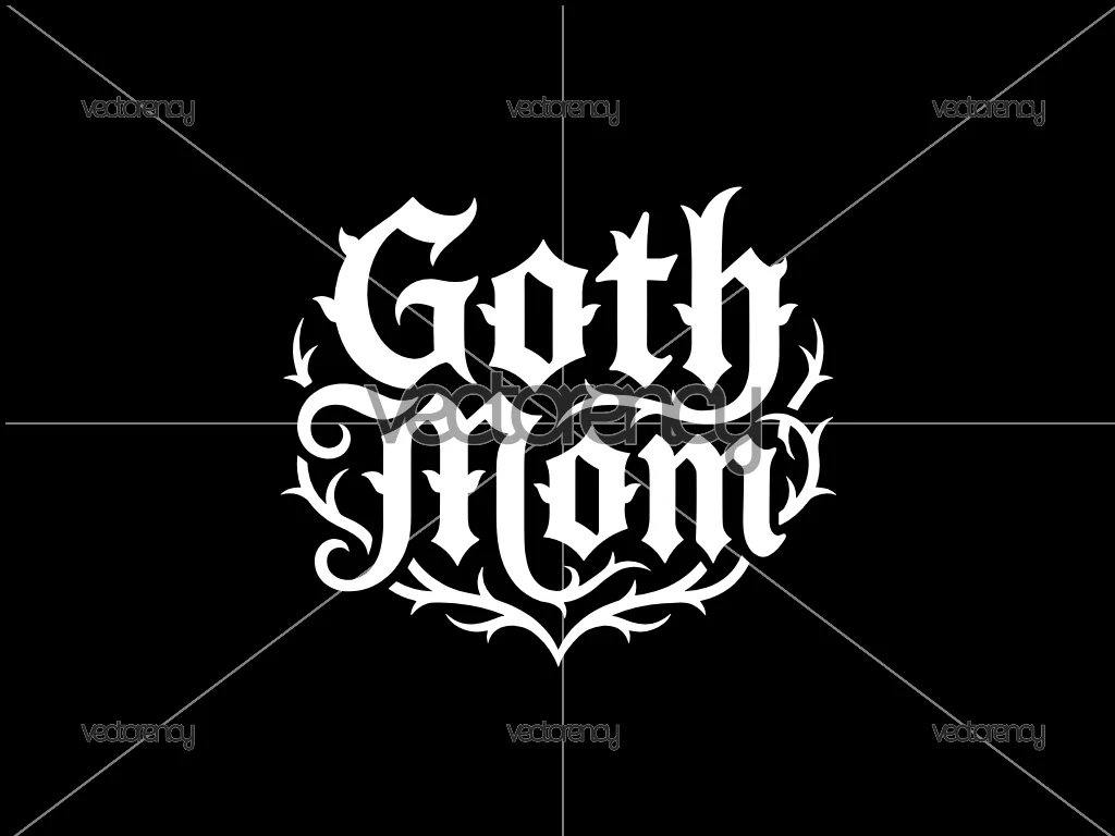 Goth Mom Design Vector SVG EPS
