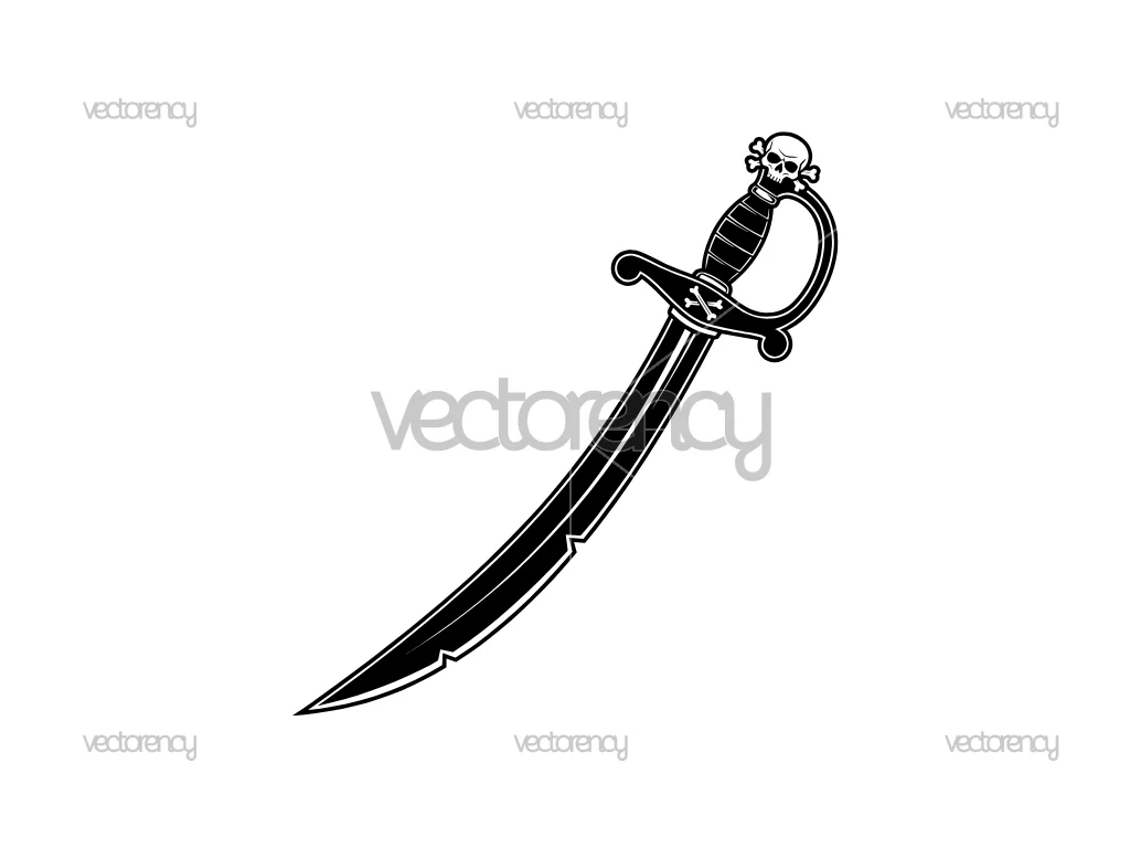 Pirate Sword SVG