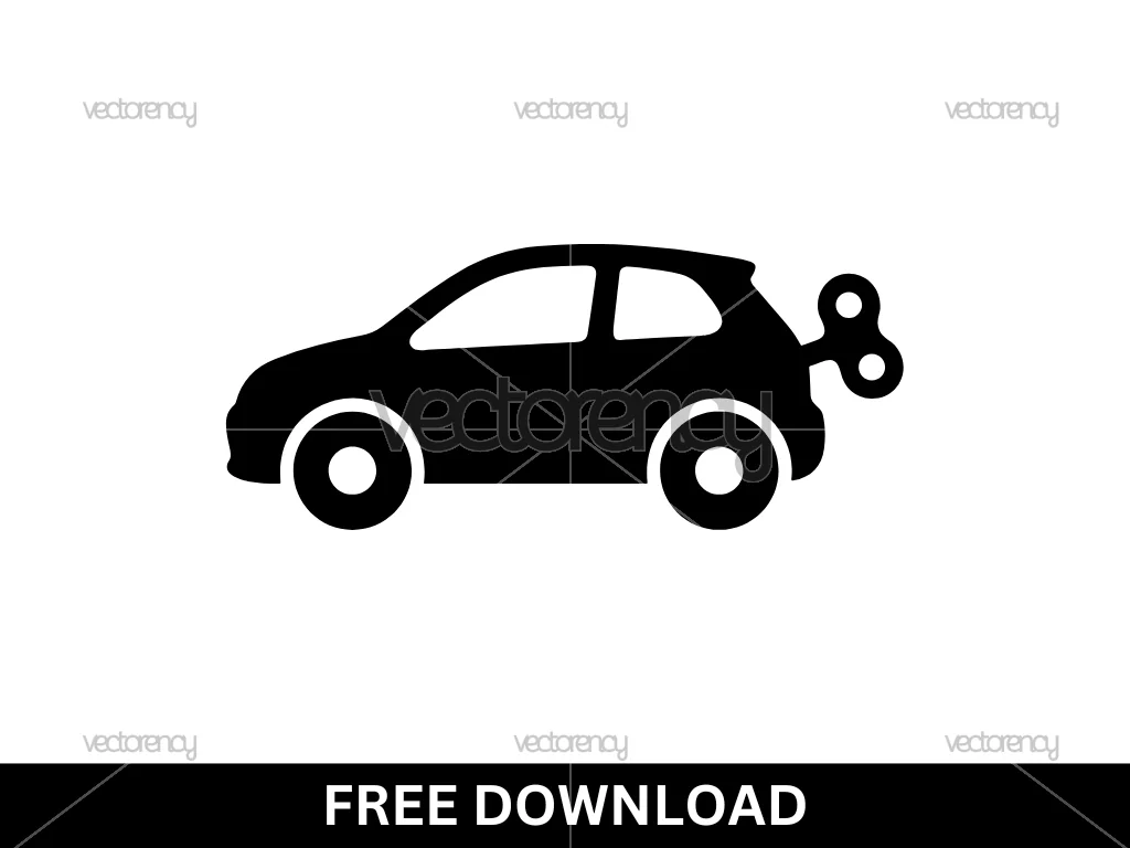 Windup Toy Car SVG Free