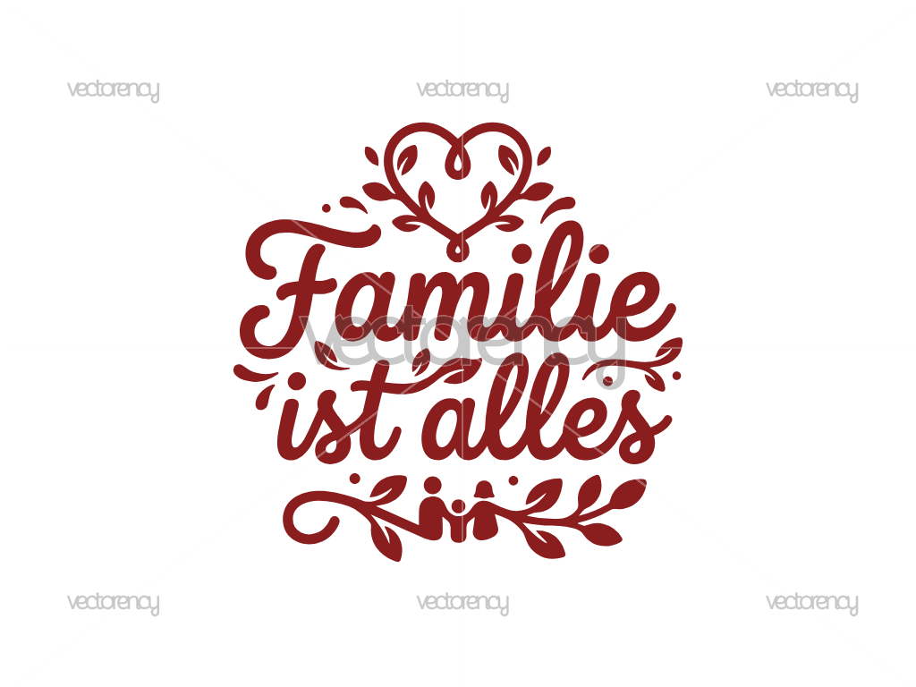 Familie ist Alles SVG PNG Image Clipart EPS