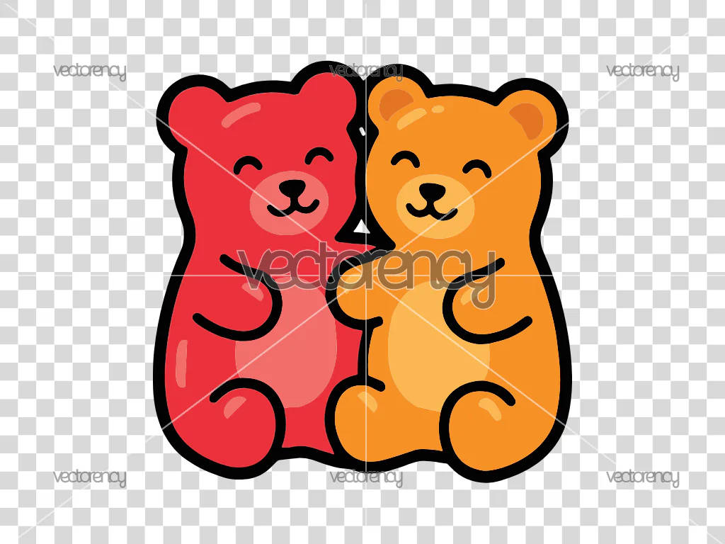 Gummy Bear Kawaii SVG PNG