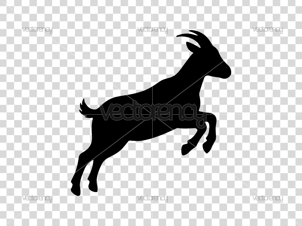 Goat Clipart SVG Silhouette