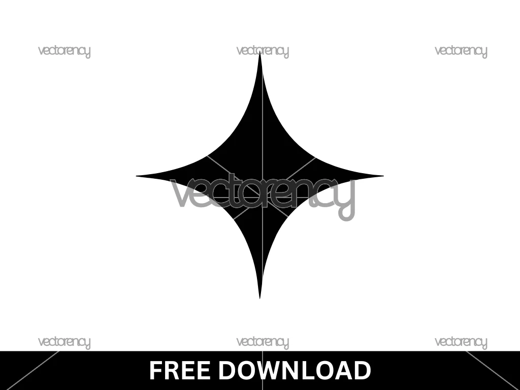 Sparkle SVG Cut File Free