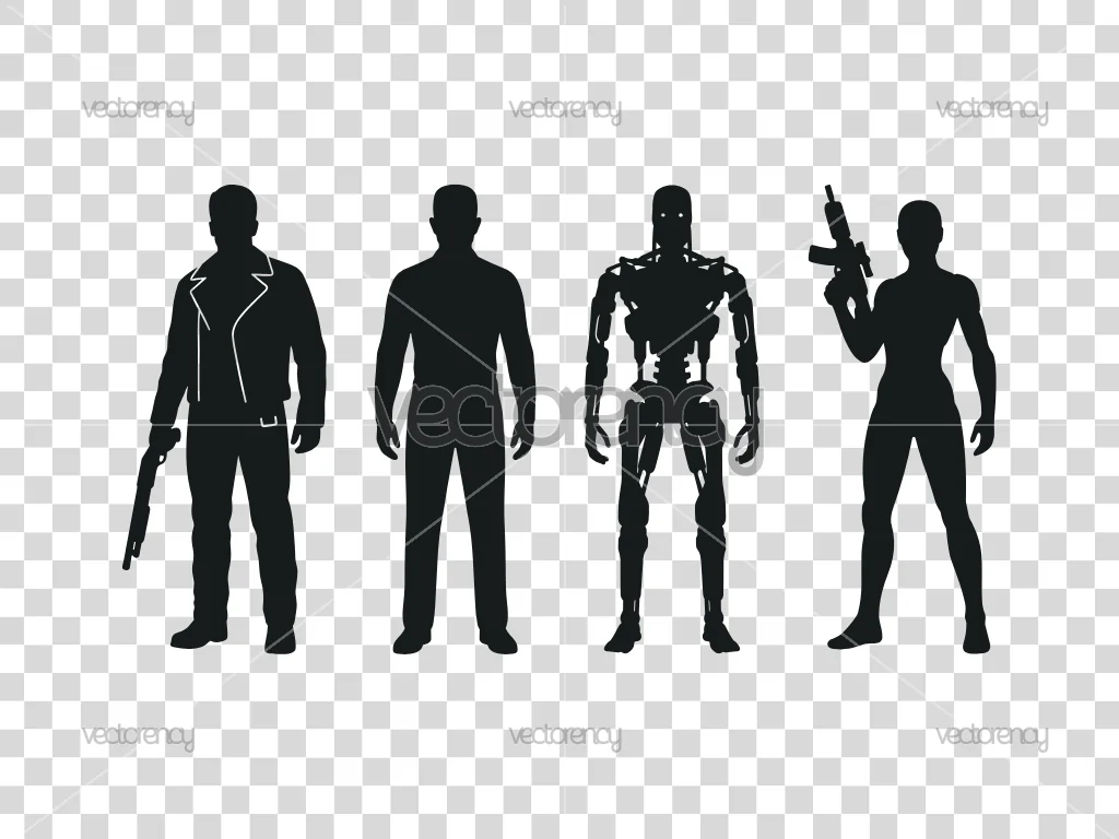 Terminator Silhouette Vector SVG PNG HD
