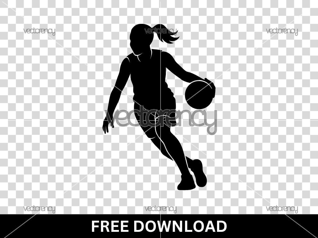 Free SVG Basketball Girl