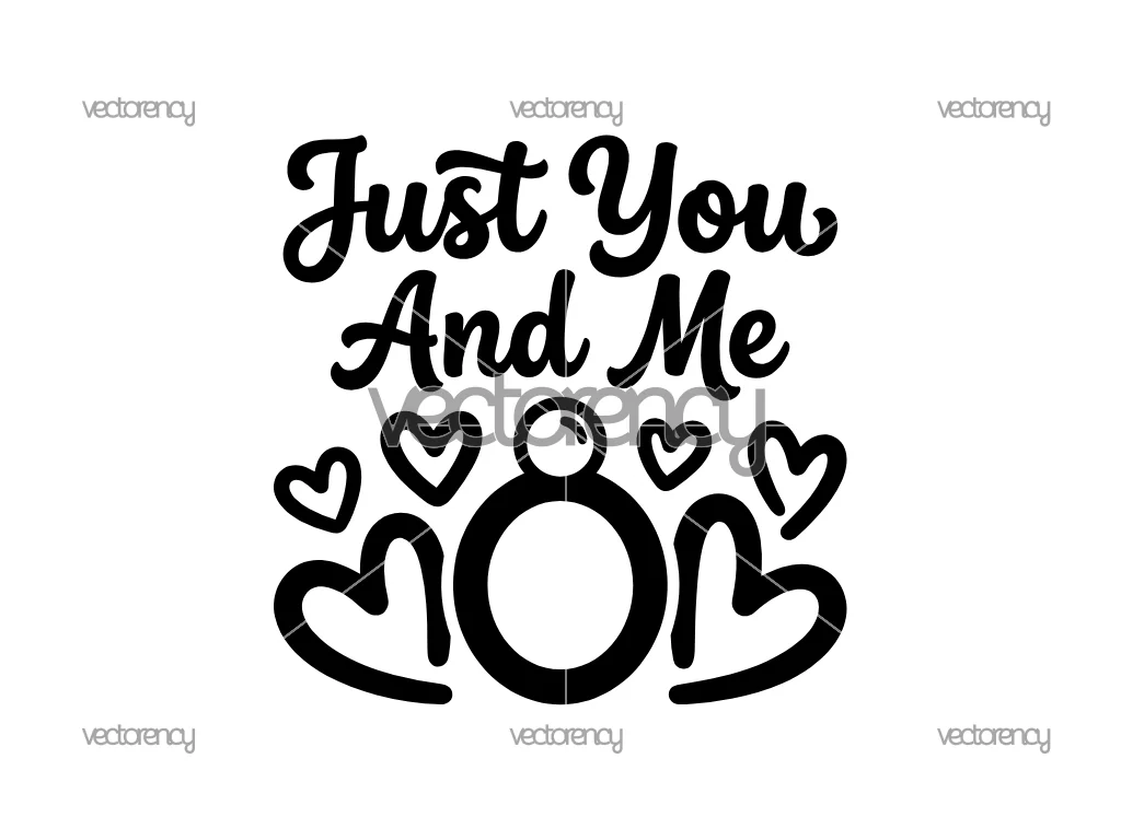 Just You And Me SVG