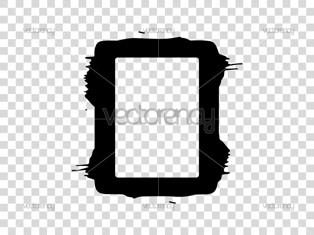 Frame Rectangle Grunge Shape SVG Design Vector