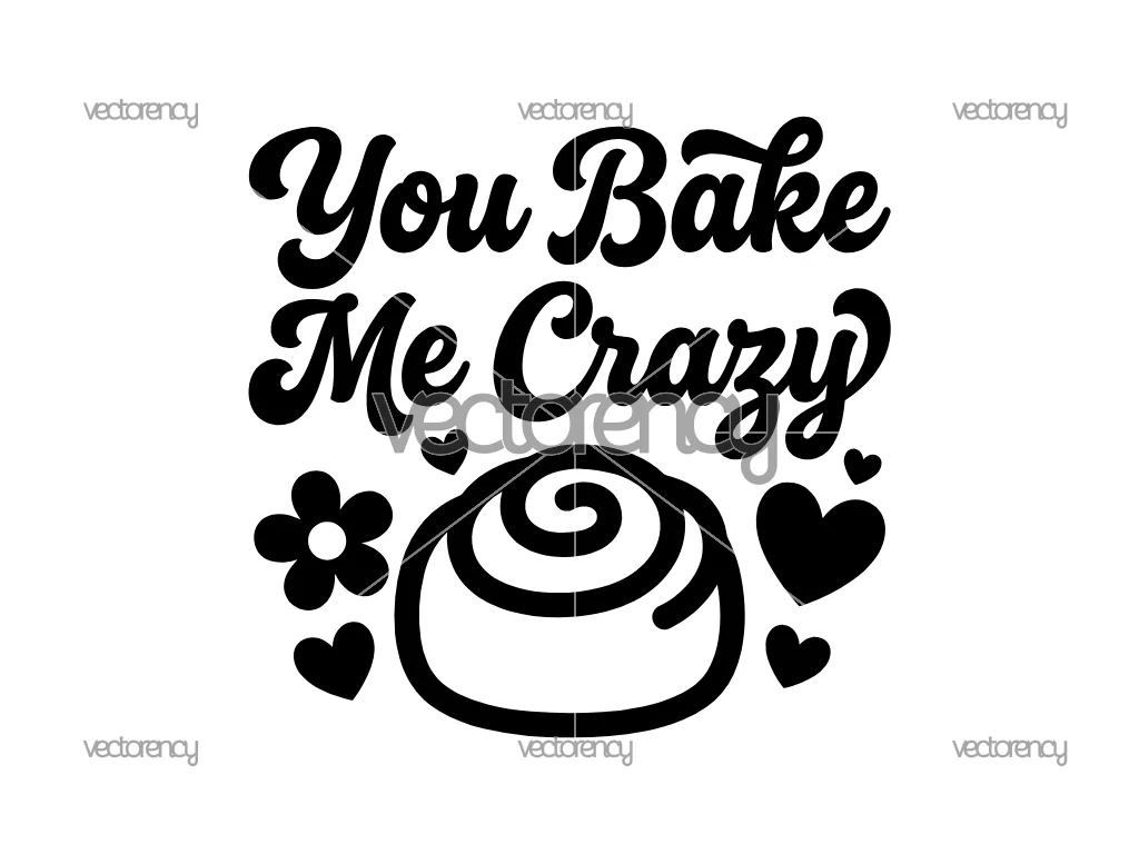 You Bake Me Crazy SVG Valentine Pot Holder Design