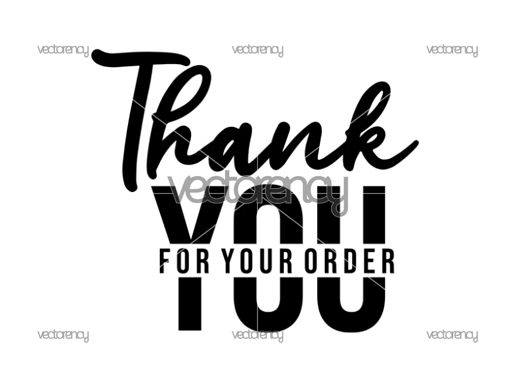 Thank You For Your Order Label Sticker Business SVG PNG EPS DXF