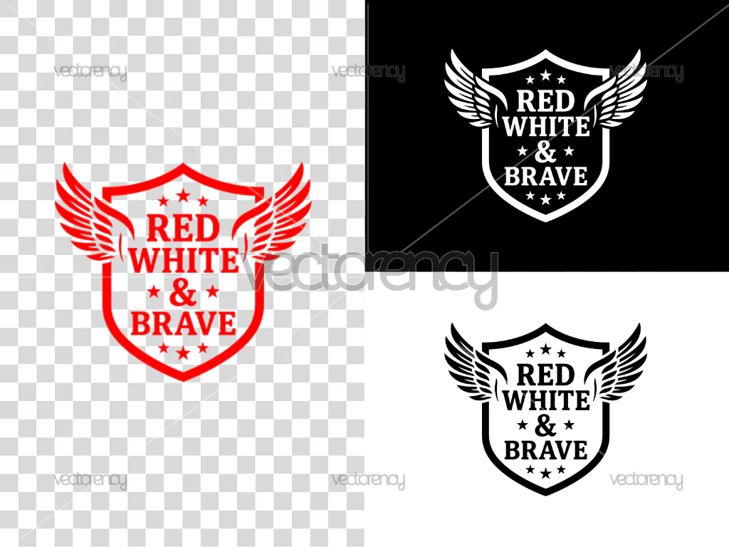 Red White and Brave SVG, Military, Soldier Cut File