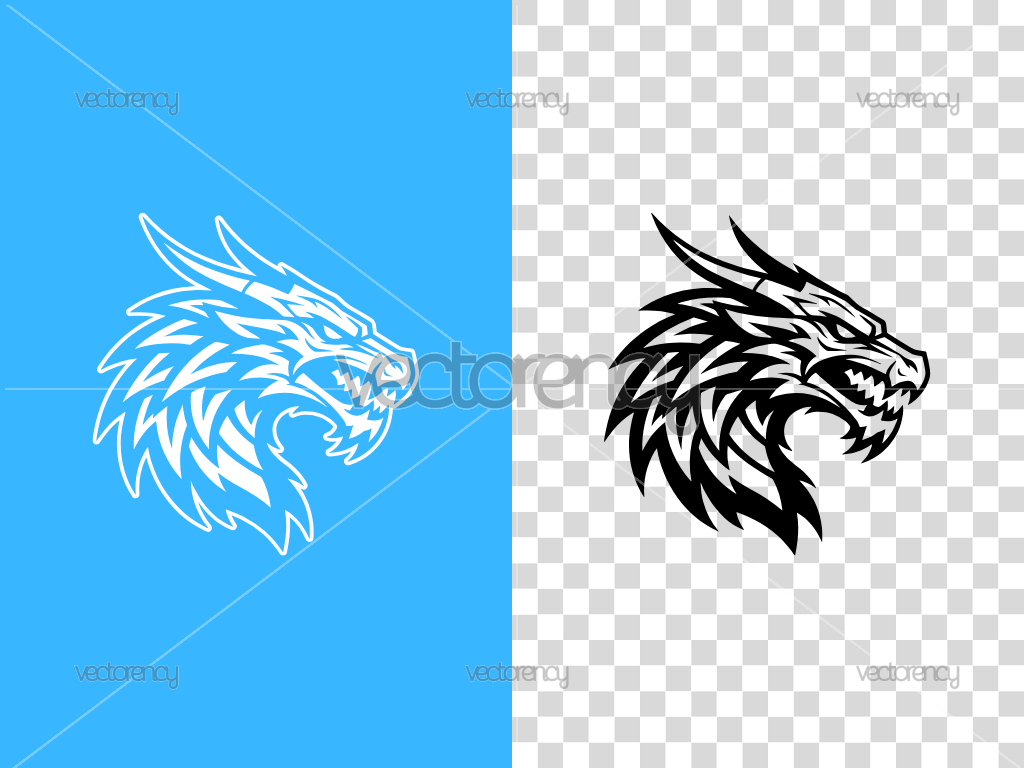 Dragon Head Vector Illustration SVG PNG SVG Files