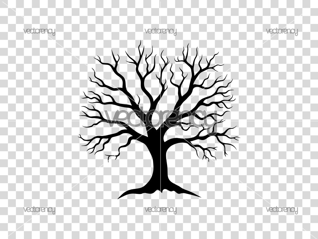 Oak Tree Clipart SVG Nature Clipart Vector