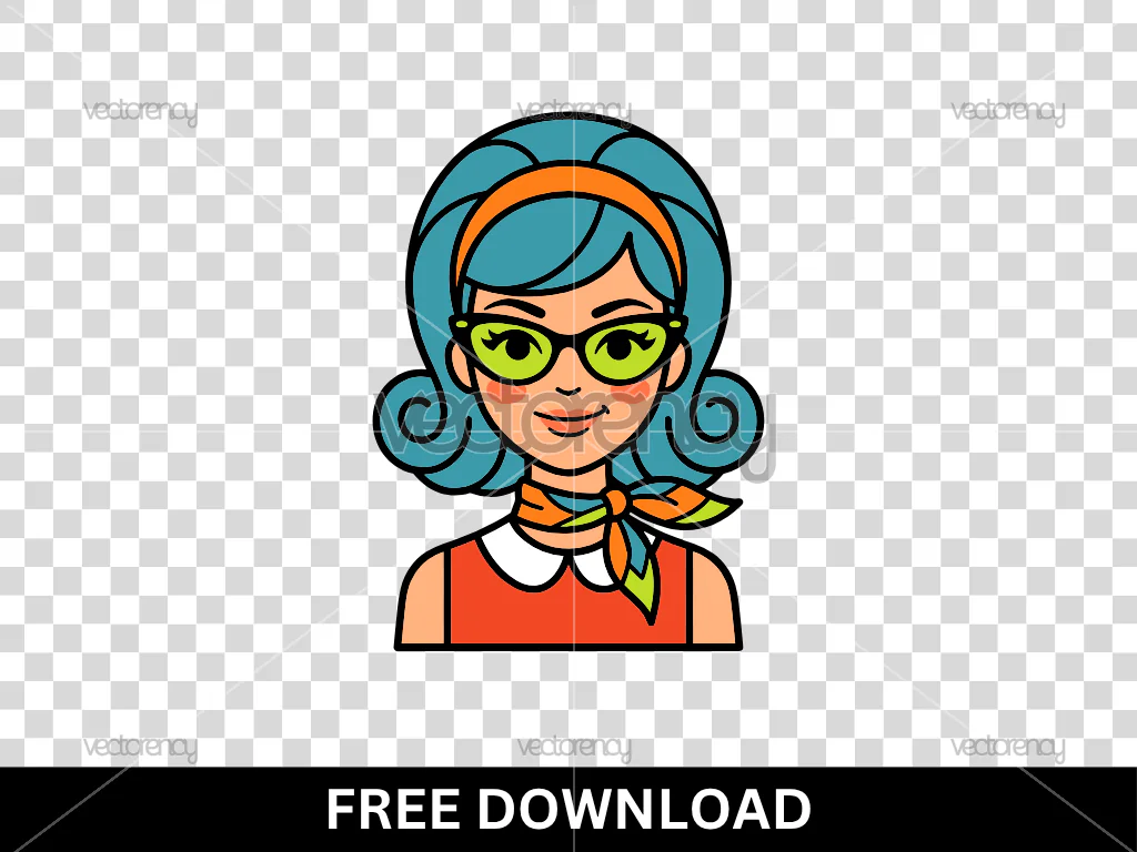 Pop Art Girl Vector Free