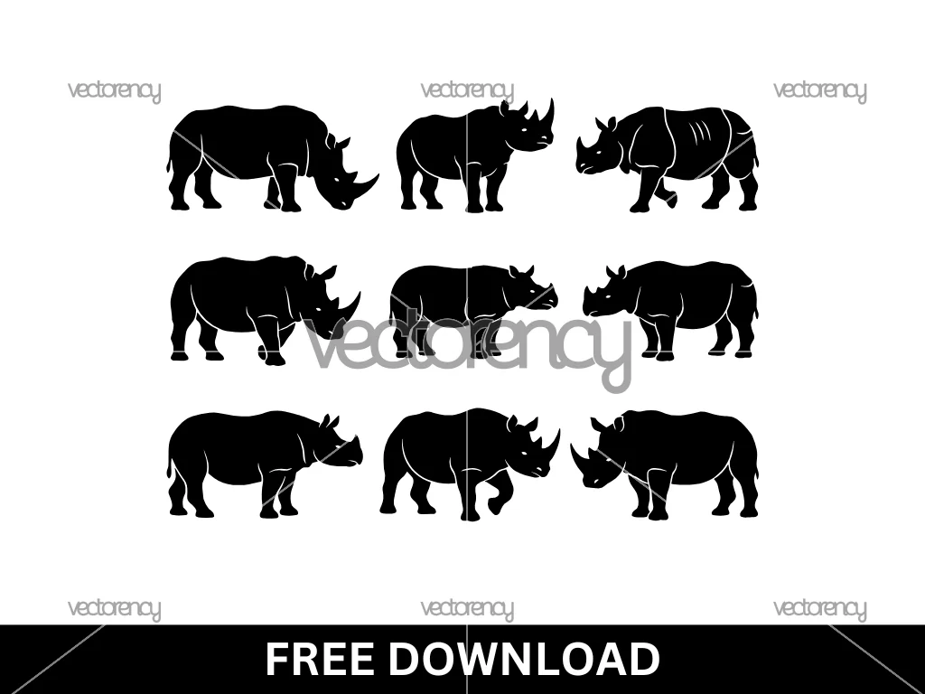 Rhinoceros Silhouette SVG