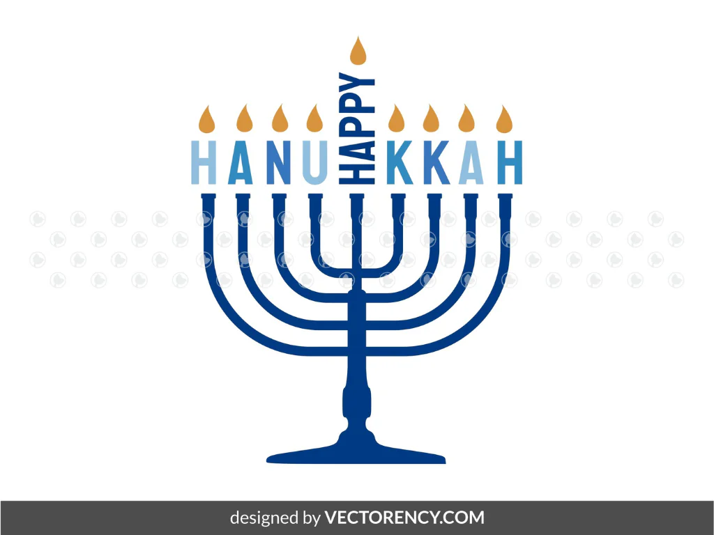 Happy Hanukkah SVG, Decor Sign