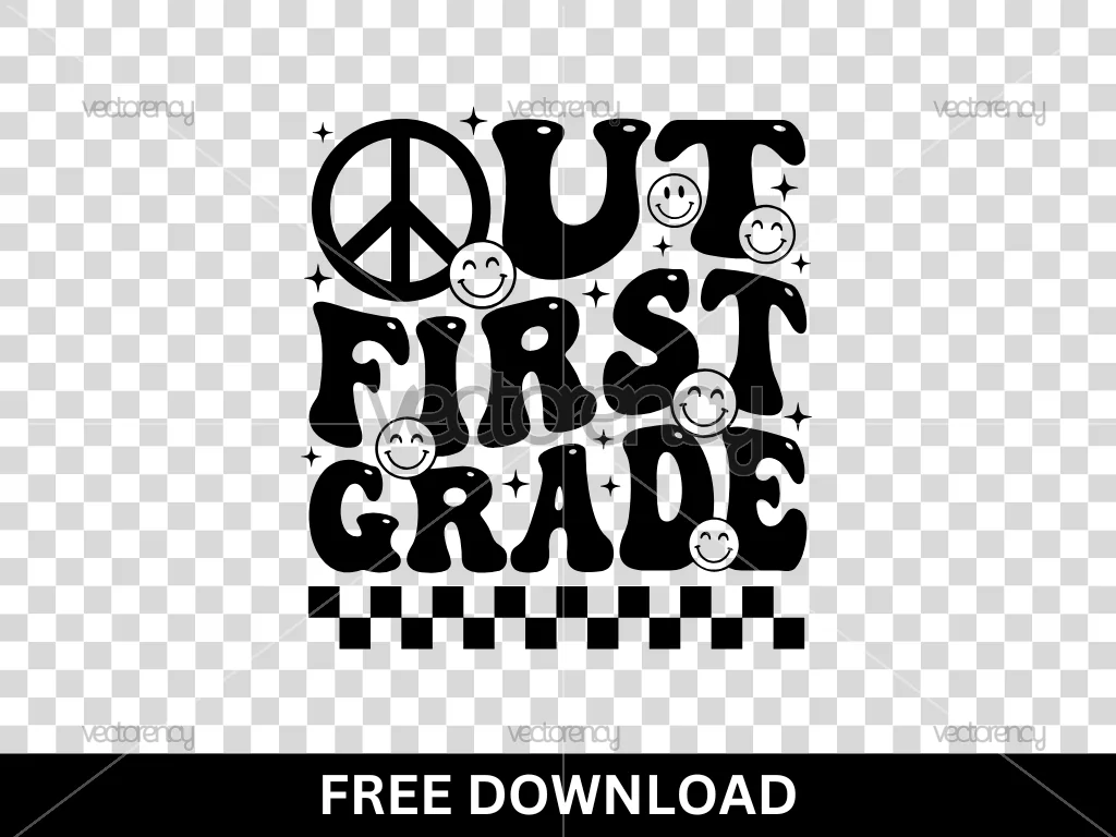 Free Out First Grade SVG
