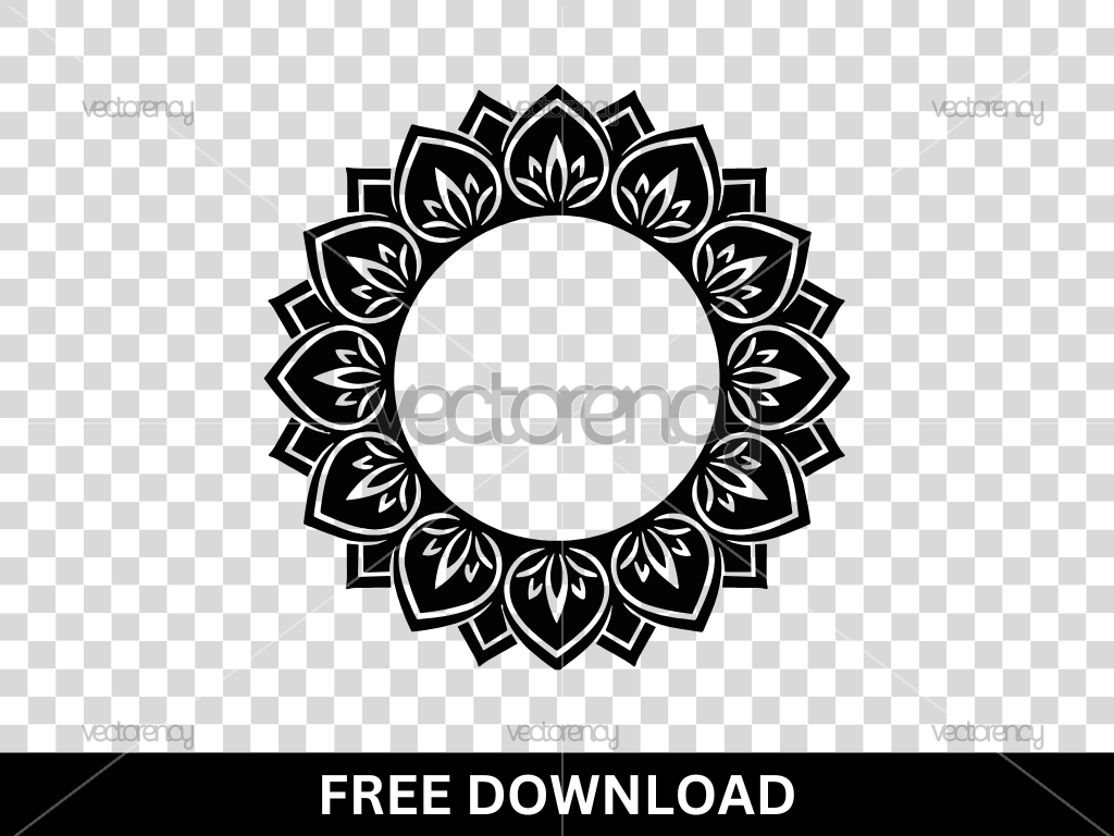 Circular Mandala Design SVG