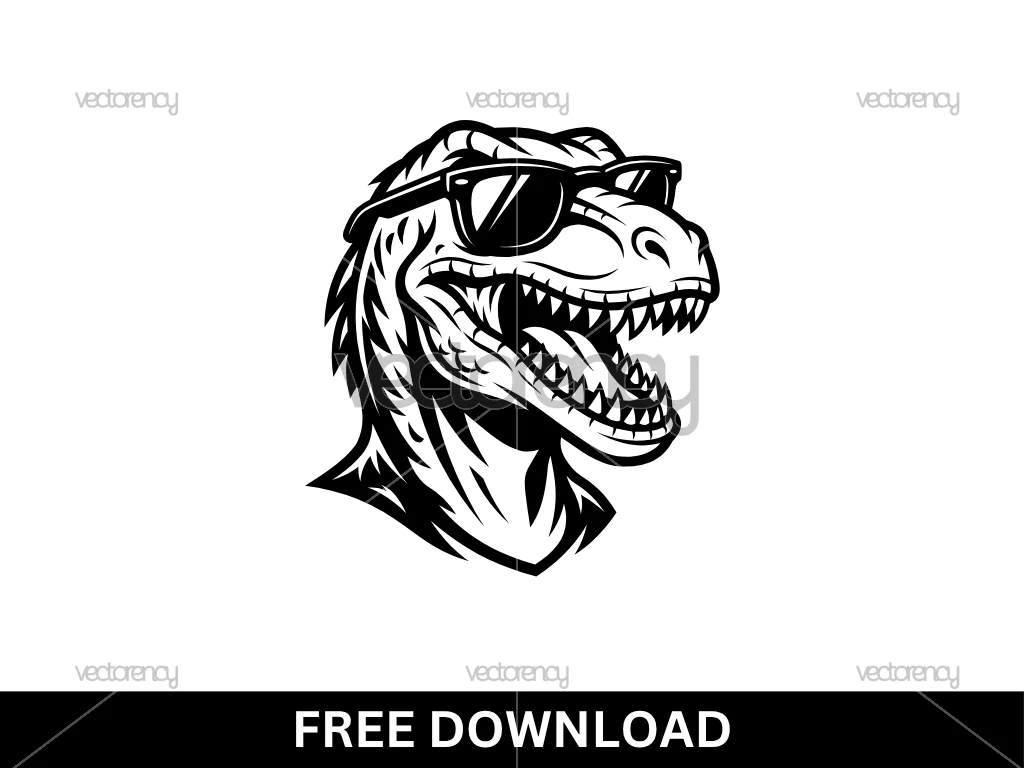 Raptor Sunglasses Grinning Teeth Free SVG