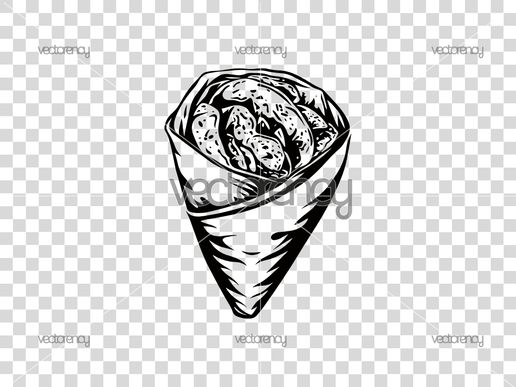Gyro Food Clipart SVG