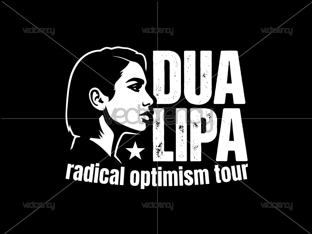 Dua Lipa Radical Optimism Tour Image Premium Vector