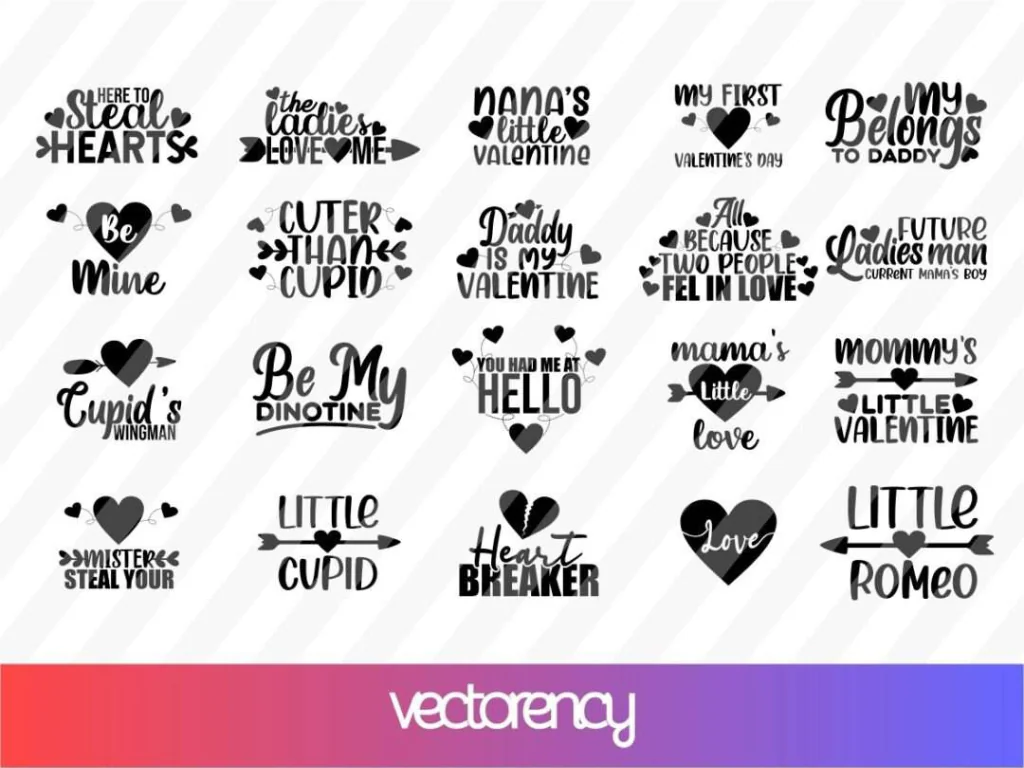 Kids Valentine’s SVG Bundle