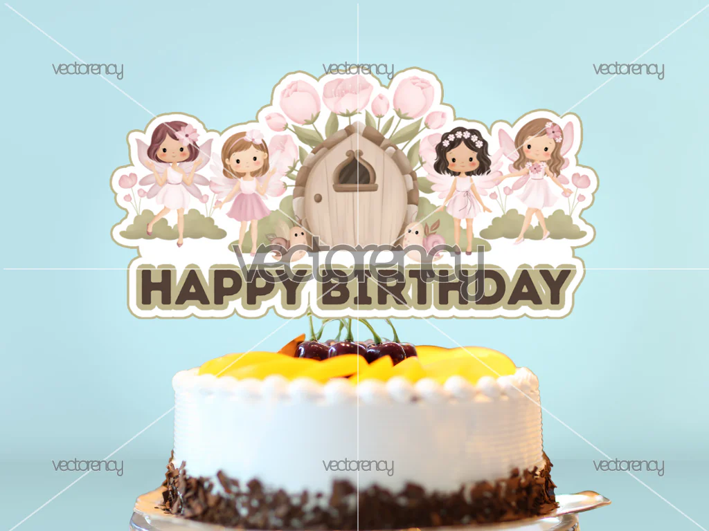Fairy Cake Topper PNG Free Download