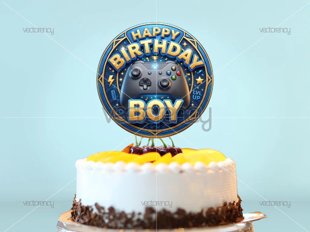 Happy Birthday Boy Cake Topper Free Download