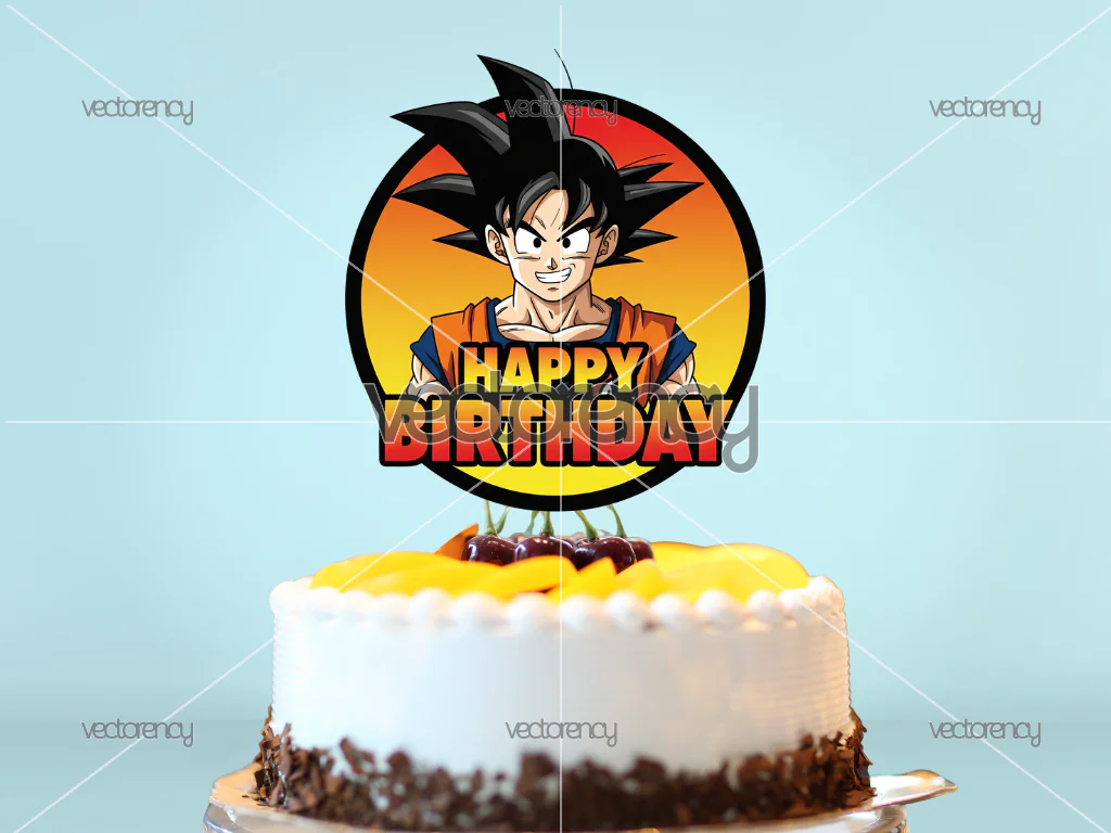 Goku Cake Topper Printable