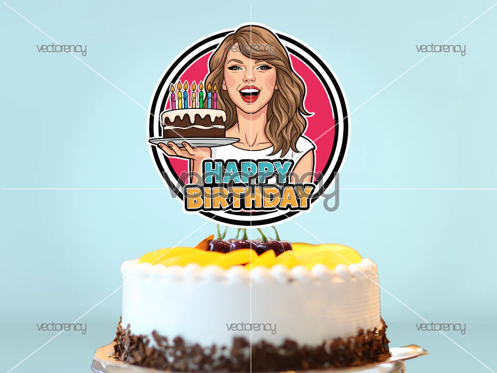 Taylor Swift Birthday Cake Topper Download