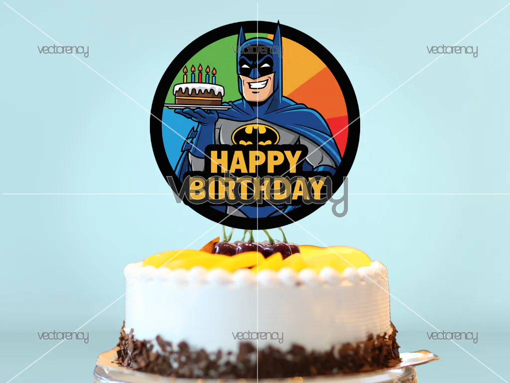 Batman Printable Cake Topper Design Download