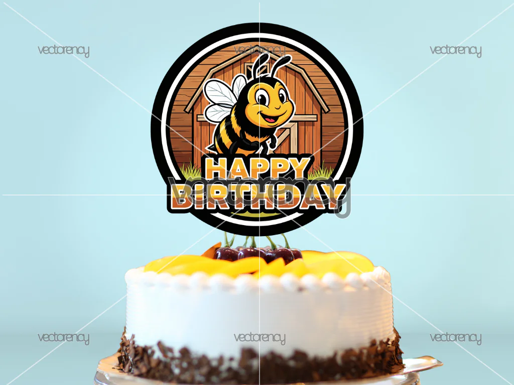 Bumblebee Cake Topper Printable