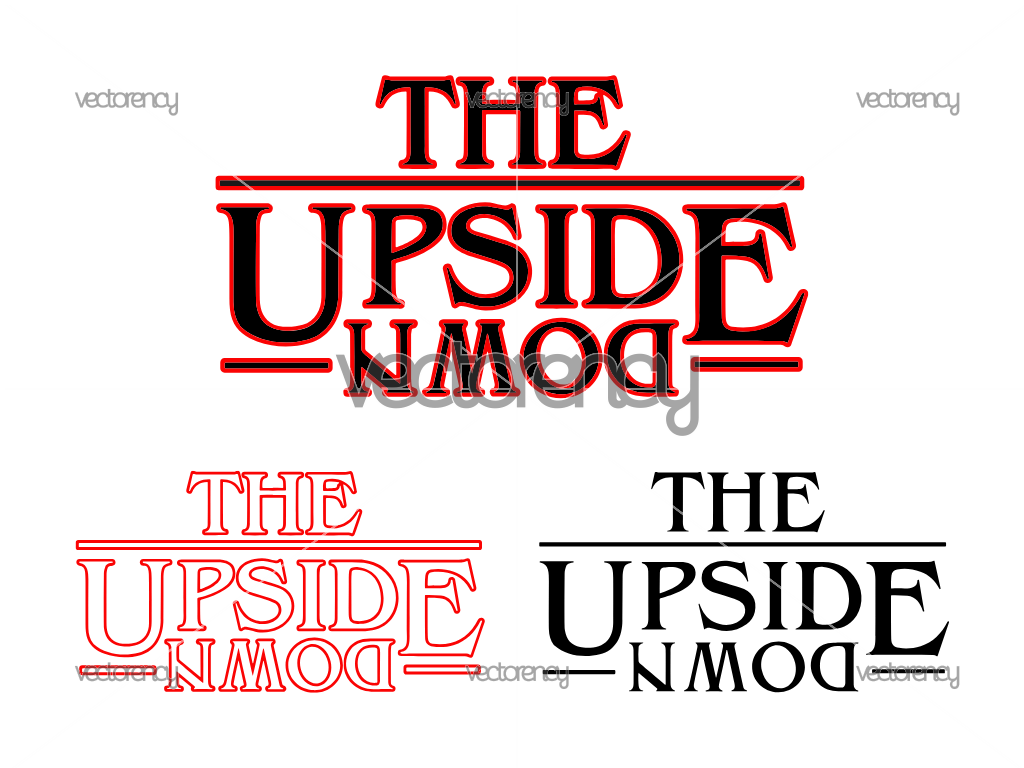 Upside Down Stranger Things SVG PNG Image Download
