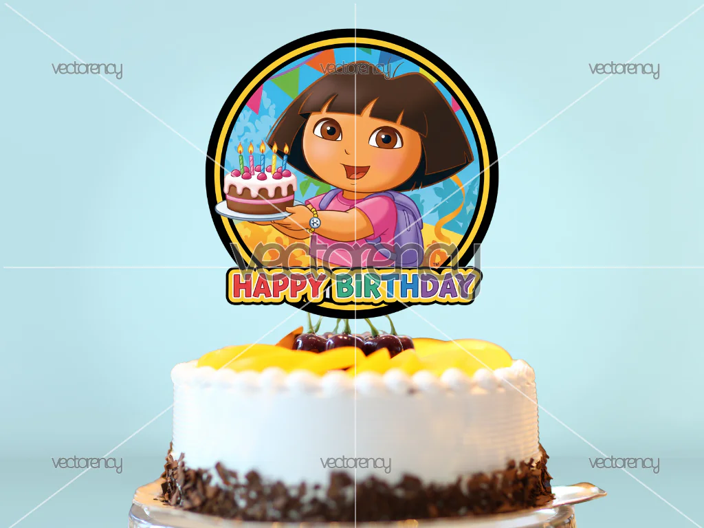 Dora the Explorer Cake Topper Printable PNG