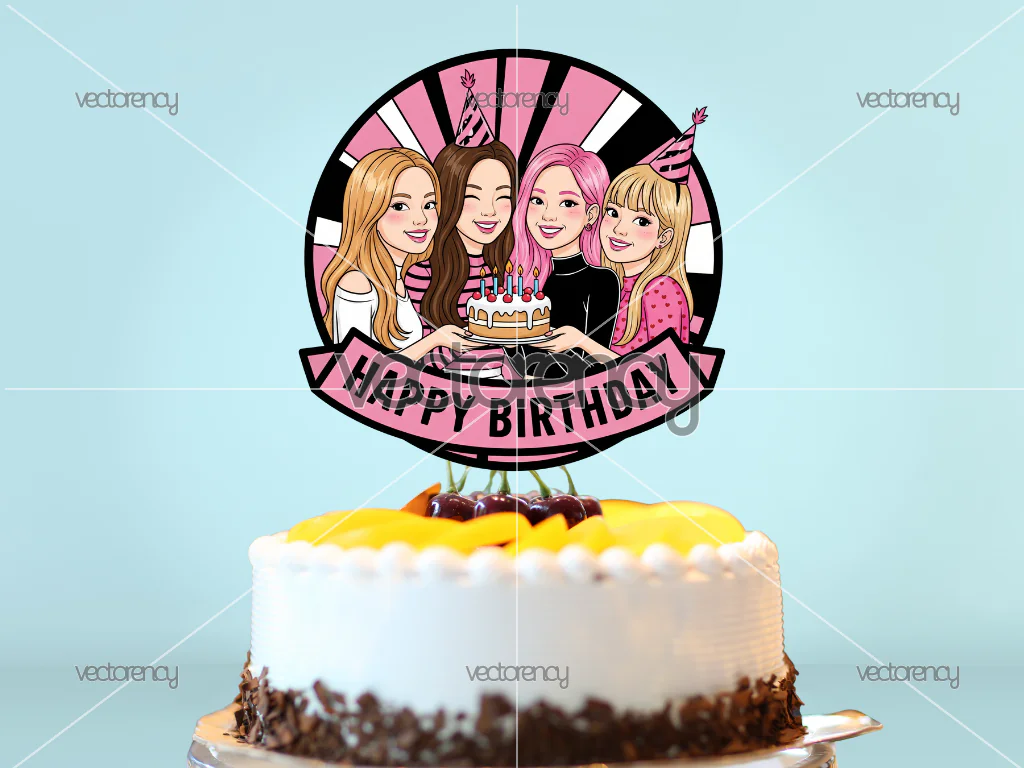 Blackpink Birthday Cake Topper Printable