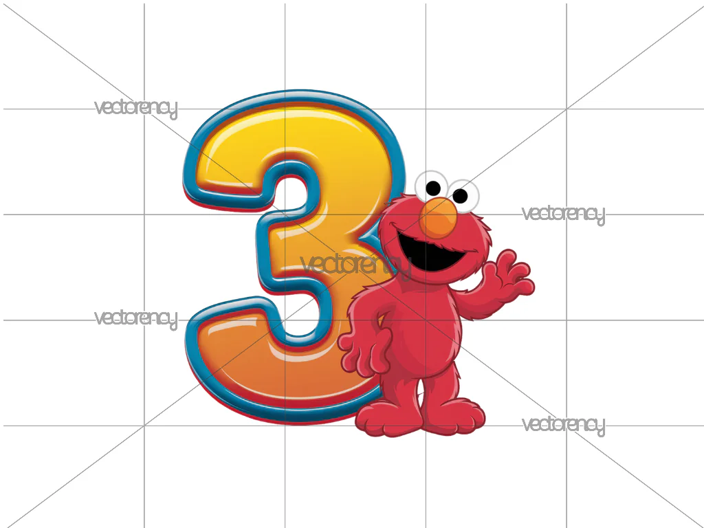 Elmo Sesame Street Birthday Cake Topper