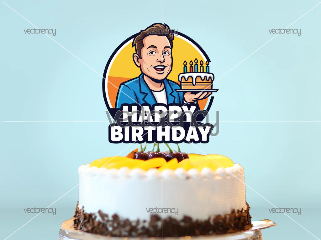 Funny Elon Musk Birthday Decor Printable
