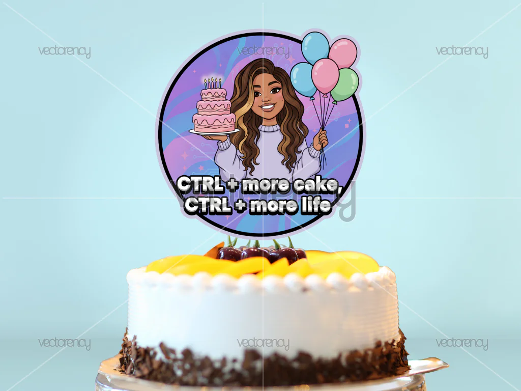 SZA Funny Cake Topper Happy Birthday Image PNG
