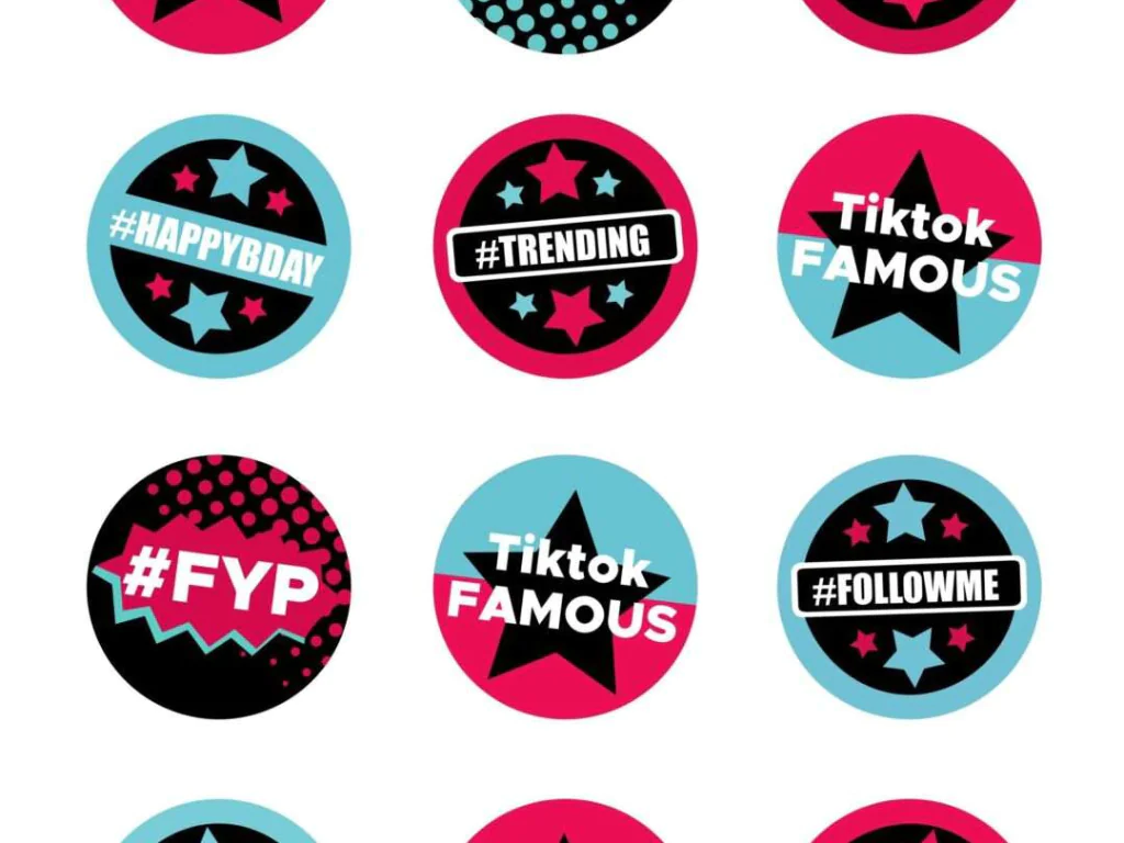 TikTok Cupcake Toppers SVG