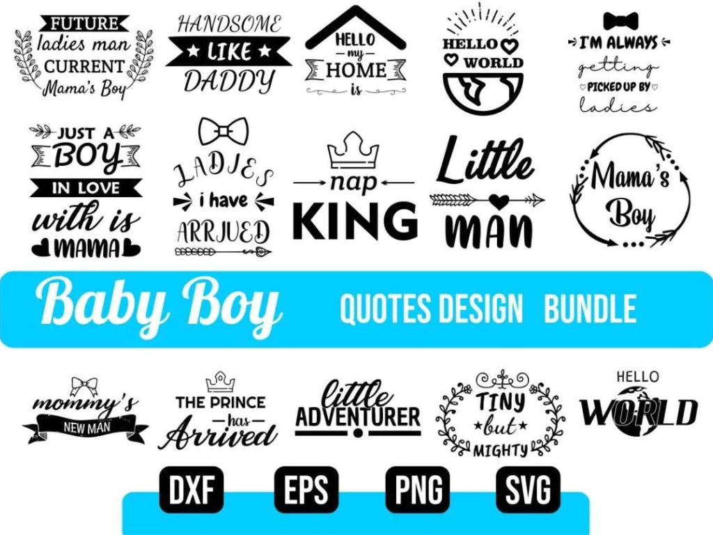 Baby Boy SVG Bundle