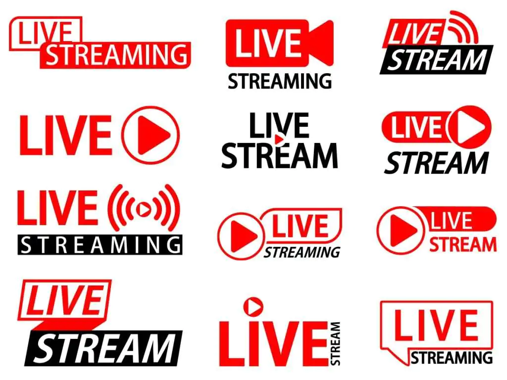 Live Stream Buttons SVG