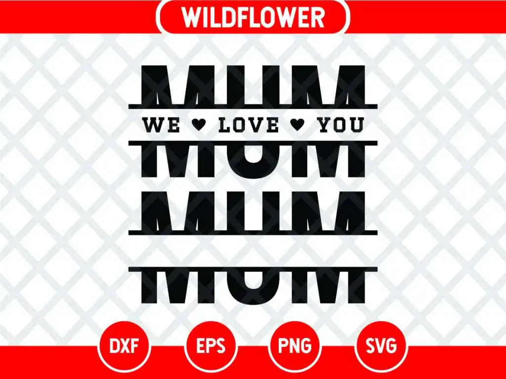 Split Mum SVG