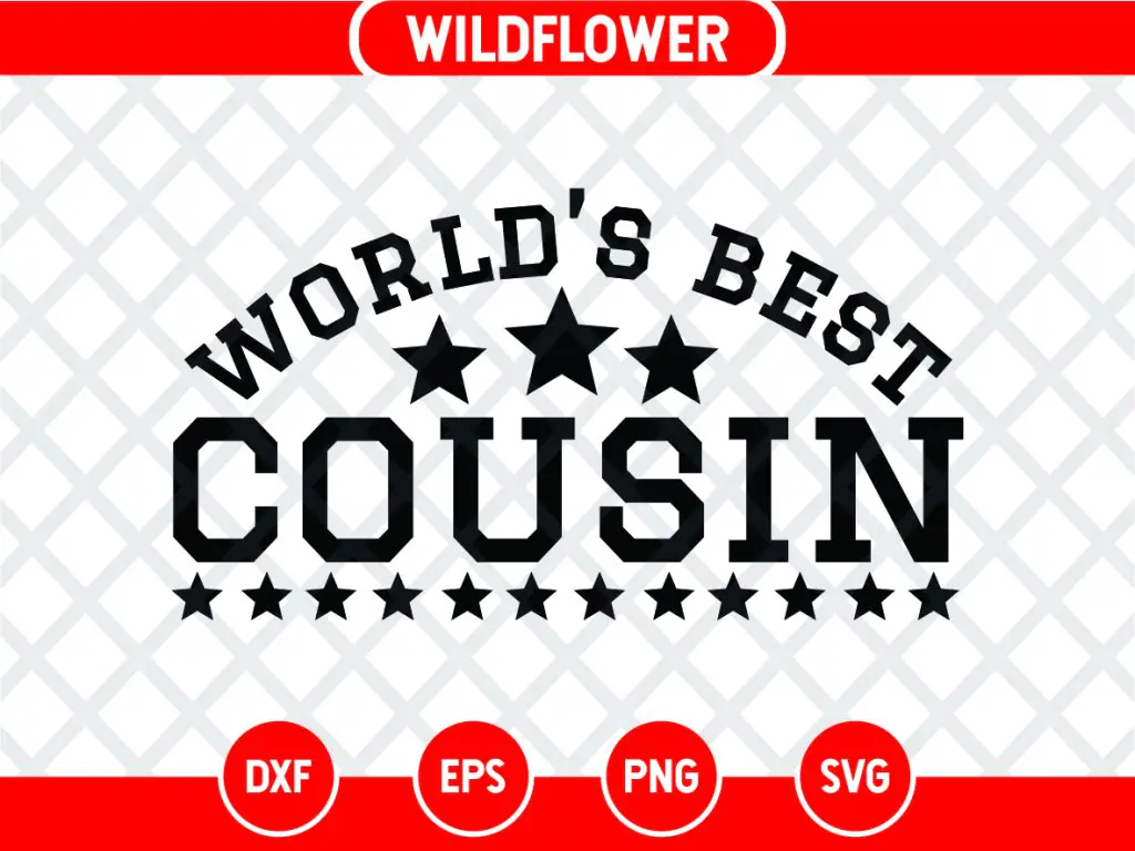 World’s Best Cousin SVG