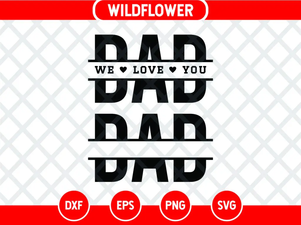 Split Dad SVG