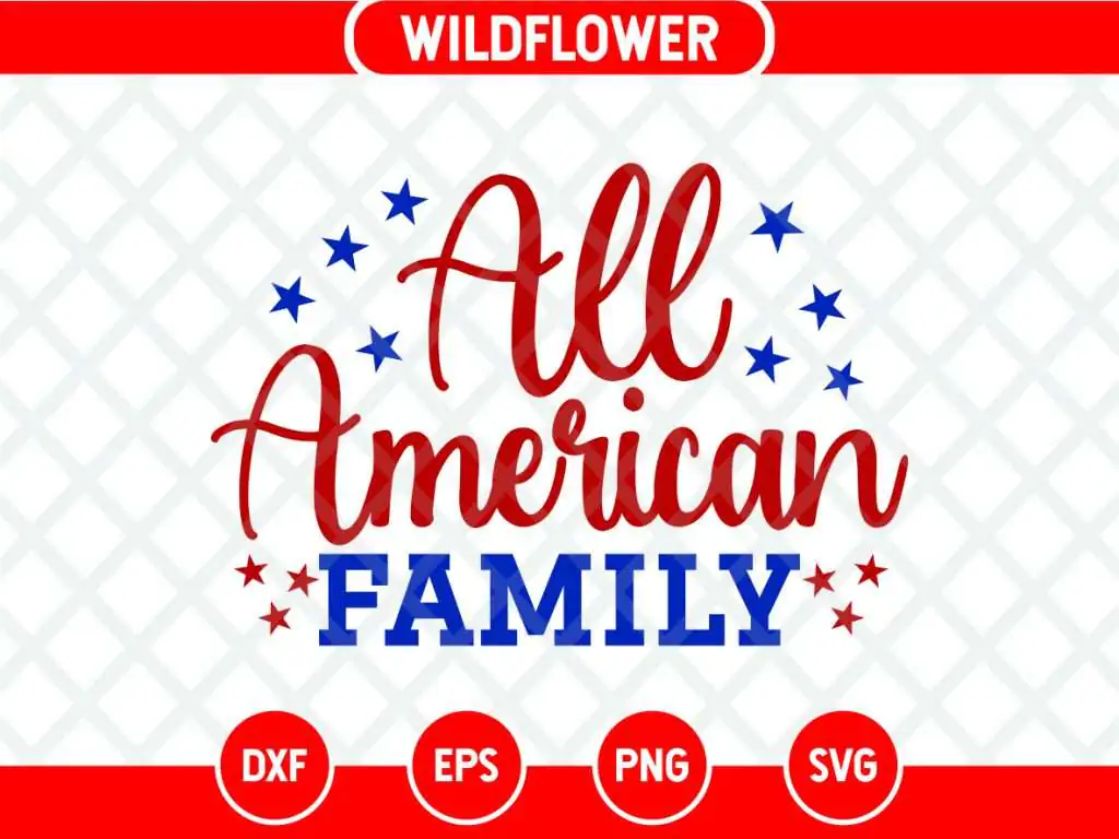 All American Family SVG