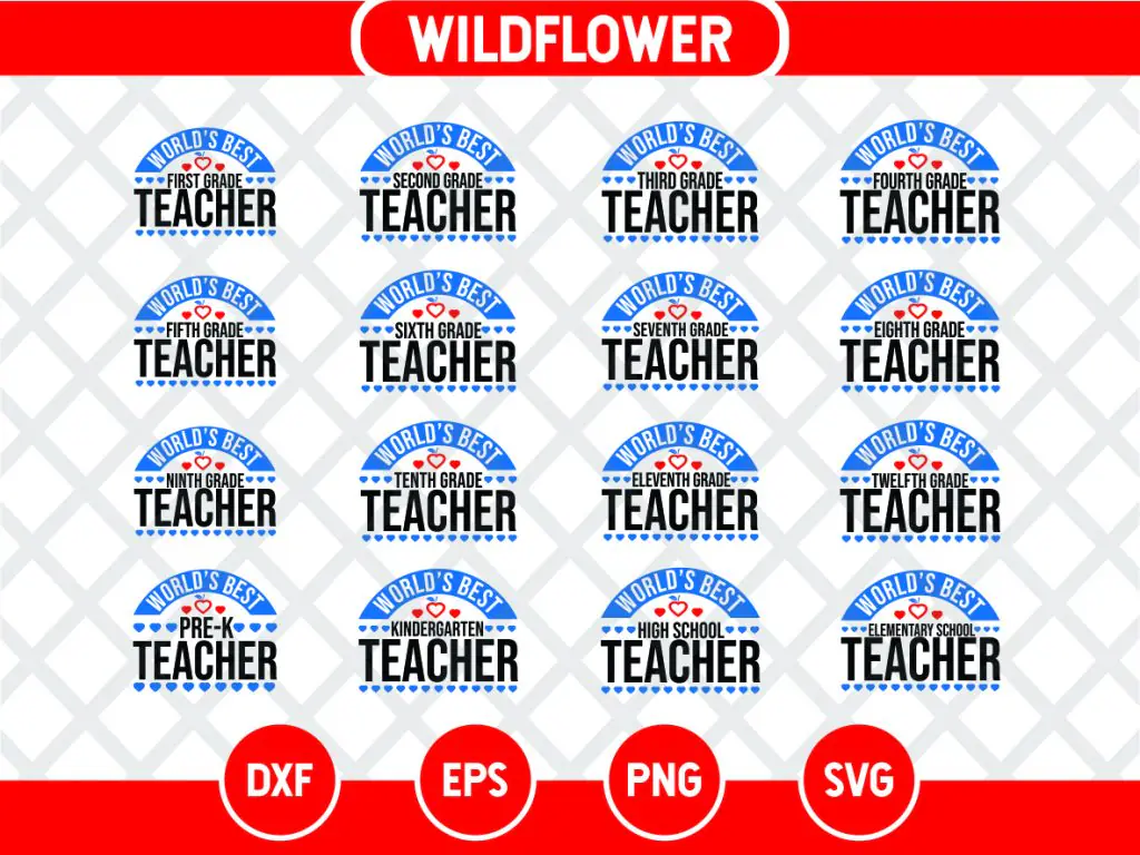 World’s Best Teacher SVG Bundle